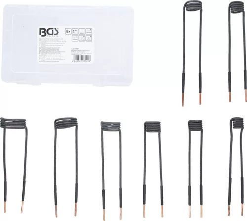 BGS indukciós tekercs készlet 90° hajlított, kompatibilis BGS 2169/3390/3391, 8 db