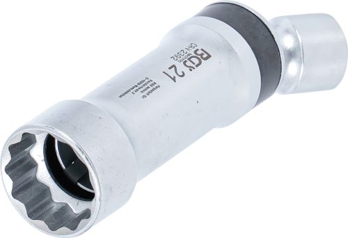 BGS gyújtógyertya csuklós toldat, tizenkétszögletű, tartórugóval 10 mm (3/8") 21 mm