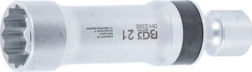 BGS gyújtógyertya csuklós toldat, tizenkétszögletű, tartórugóval 10 mm (3/8") 21 mm