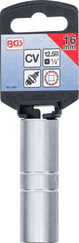 BGS gyújtógyertya kulcs, hatszögletű vékonyfalú 12,5 mm (1/2") 16 mm