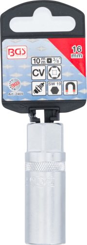 BGS gyújtógyertya kulcs mágnessel, hatszögletű 10 mm (3/8") 16 mm