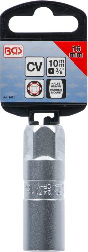 BGS gyújtógyertya kulcs, hatszögletű 10 mm (3/8") 16 mm