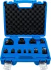 BGS dugókulcs-átalakító és gömbcsukló készlet 6,3 mm (1/4") - 25 mm (1") 11 darabos