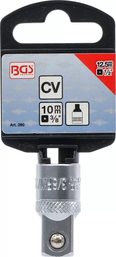 BGS dugókulcs-adapter 10 mm (3/8") - 12,5 mm (1/2")
