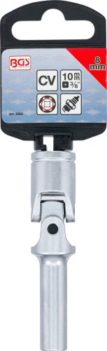 BGS izzítógyertya-hajtókar hatszögletű betét 10 mm (3/8") 8 mm