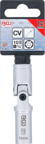 BGS izzítógyertya-hajtókar hatszögletű betét 10 mm (3/8") 12 mm