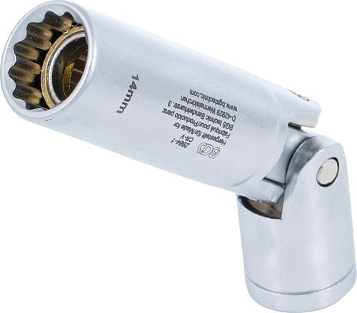BGS izzítógyertya-hajtókar tizenkétszögletű betét 10 mm (3/8") 14 mm
