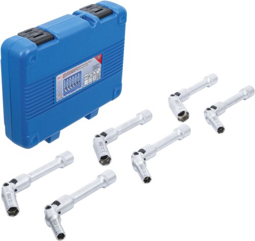 BGS univerzális hajtókaros gyertyakulcskészlet, hatszögletű 10mm (3/8") 8 - 16mm 6 darabos