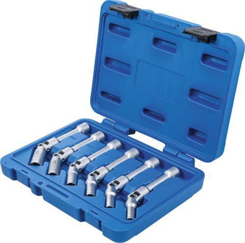 BGS univerzális hajtókaros gyertyakulcskészlet, hatszögletű 10mm (3/8") 8 - 16mm 6 darabos