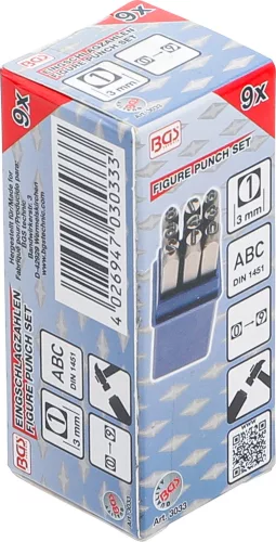 BGS számbeütő 3 mm