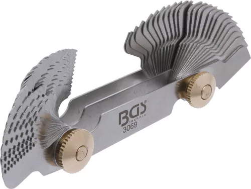 BGS dupla menetsablon, 52 lap metrikus 0,25 - 6,0 mm, Whitworth 4G - 62G