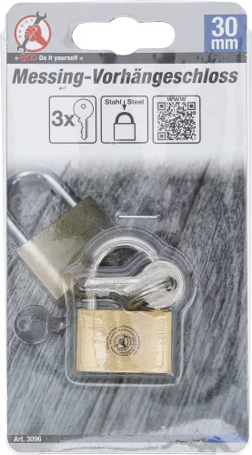 BGS sárgaréz lakat 30 mm