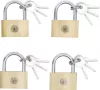 BGS sárgaréz lakatkészlet Egyforma kulcs 40 mm 4 darabos