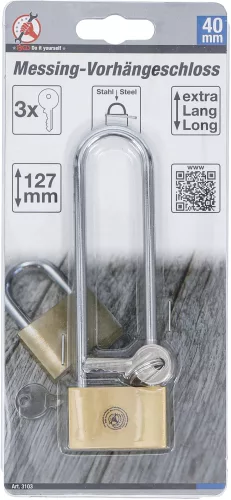 BGS sárgaréz lakat extra magas kengyel 40 mm