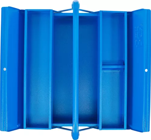 BGS fém szerszámosdoboz üres 420 x 200 x 150 mm 3 rekeszes