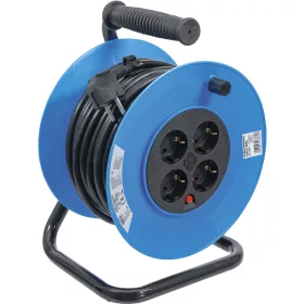 BGS kábeldob 25 m 3 x 1,5 mm² 4 csatlakozóaljzat IP 20 3000 W
