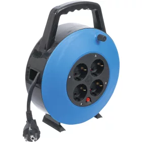 BGS kábeldoboz 10 m 3 x 1,5 mm² 4 csatlakozóaljzat IP 20 3000 W