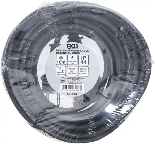 BGS hosszabbítókábel 10 m 3 x 1,5 mm² IP 44
