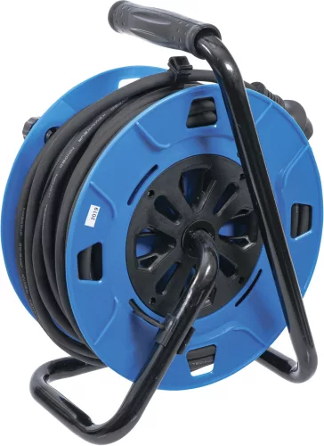 BGS kábeldob 25 m 3 x 1,5 mm² 4 csatlakozóaljzat zárósapkával IP 44 3500 W