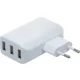 BGS univerzális USB-töltőkészülék 3 USB-port max 3,4 A összesen max. 2,4 A / USB 110 - 240 V