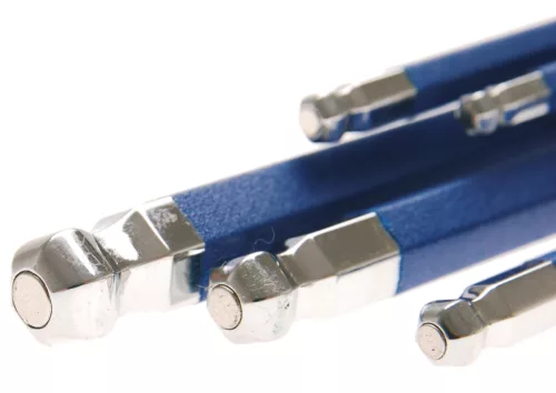 BGS derékszögű kulcskészlet, extra hosszú, belső hatszögletű / gömbfejes 1,5–10 mm, 9 db