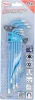 BGS derékszögű kulcs készlet T-profil (Torx) / T-profil (Torx) T10 furattal - T50 9 darabos