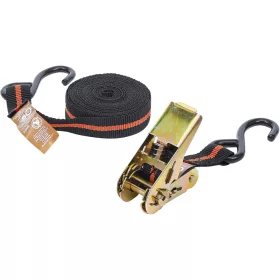 BGS racsnis rakományrögzítő 2 nehéz horoggal 5 m x 24 mm
