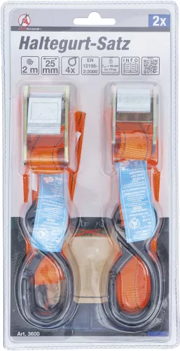 BGS rakományrögzítő készlet 2 m x 25 mm 2 darabos