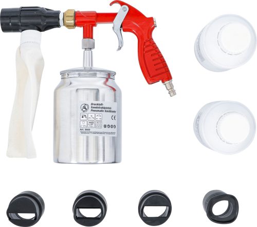 BGS levegős homokfúvó pisztoly tartozékokkal