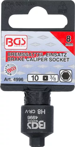 BGS féknyereg kulcs Belső hatszögletű extra rövid 8 mm