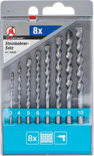 BGS kőzetfúró készlet 3 - 10 mm 8 darabos