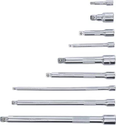 BGS billenős hosszabbító készlet 6,3 mm (1/4") / 10 mm / (3/8") / 12,5 mm (1/2") 9 darabos