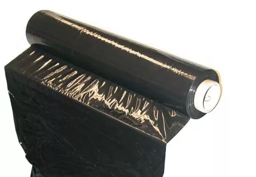 BGS csomagoló fólia fekete 500 mm x 300 m, 23 µm
