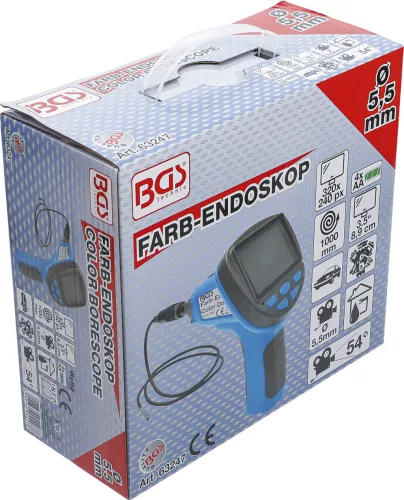 BGS endoszkópos színes kamera LCD-monitorral