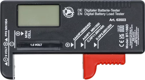 BGS digitális akkuvizsgáló 1,5 V / 9 V