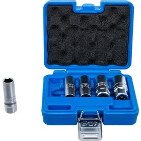 BGS gyújtógyertya-kulcs készlet, hatszögletű 12,5 mm (1/2") 14 - 21 mm 5 darabos