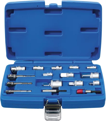BGS behajtófej-adapter / dugókulcs-adapter készlet 16 darabos