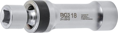 BGS gyújtógyertya csuklós toldat, tizenkétszögletű, tartórugóval 10 mm (3/8") 18 mm