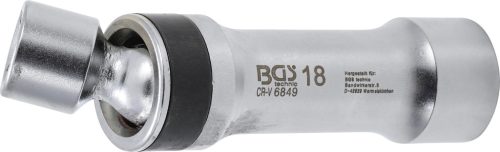 BGS gyújtógyertya csuklós toldat, tizenkétszögletű, tartórugóval 10 mm (3/8") 18 mm