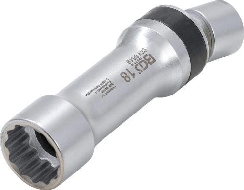 BGS gyújtógyertya csuklós toldat, tizenkétszögletű, tartórugóval 10 mm (3/8") 18 mm