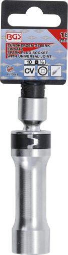 BGS gyújtógyertya csuklós toldat, tizenkétszögletű, tartórugóval 10 mm (3/8") 18 mm
