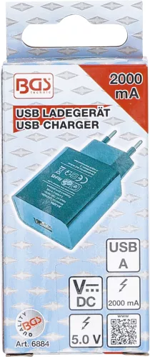 BGS univerzális USB-töltőkészülék 2 A