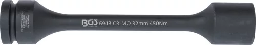 BGS torziós levegős dugókulcs hatszögletű 25 mm (1") 32 mm 450 Nm