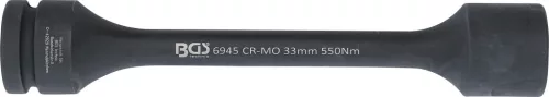 BGS torziós levegős dugókulcs hatszögletű 25 mm (1") 33 mm 550 Nm