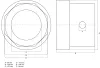 BGS dugókulcs kerékagyanyához nyolcszögletű R.O.R. utánfutókhoz 127 mm