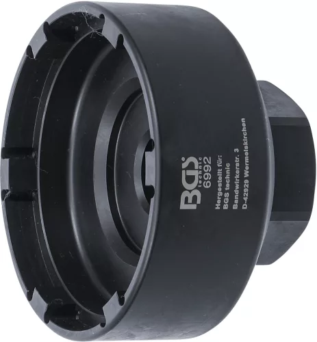BGS kulcs hajtástengely hornyos anyáihoz MAN és Mercedes tehergépkocsikhoz 101,5 x 110 mm