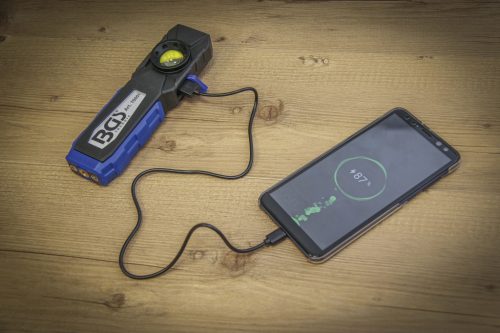 BGS COB LED munkalámpa mágnessel és kampóval összecsukható