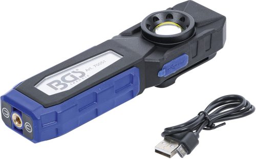 BGS COB LED munkalámpa mágnessel és kampóval összecsukható