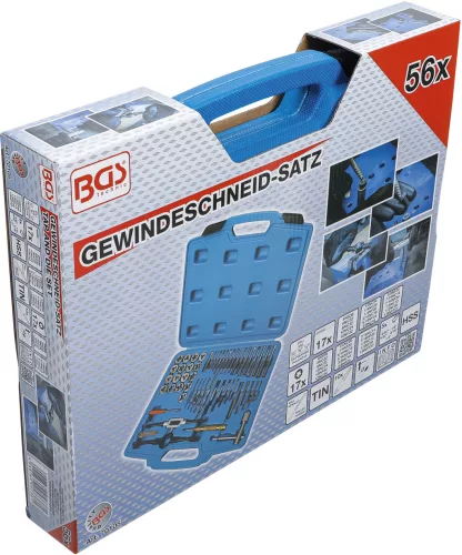 BGS menetvágó készlet collos 1/4" - 1/2" 56 darabos