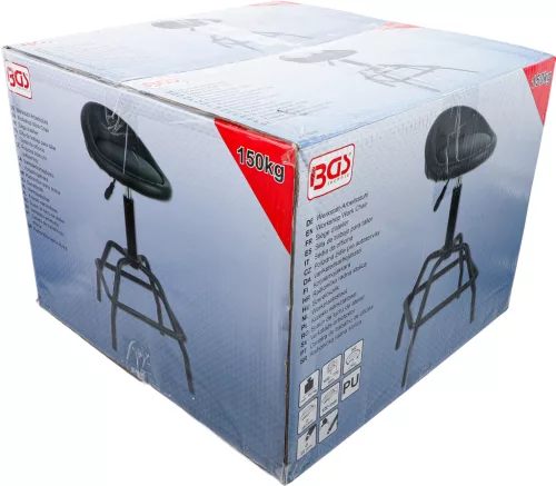 BGS szerelőszék magasságban állítható 630 - 770 mm